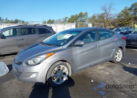 2013 Hyundai Elantra Limited from USA, damaged, VIN KMHDH4AE6DU596138